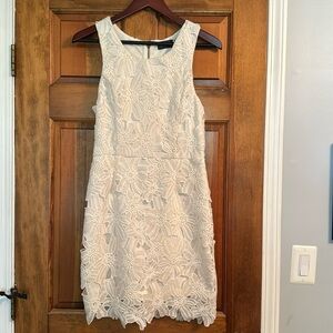 Lacy, white flower dress